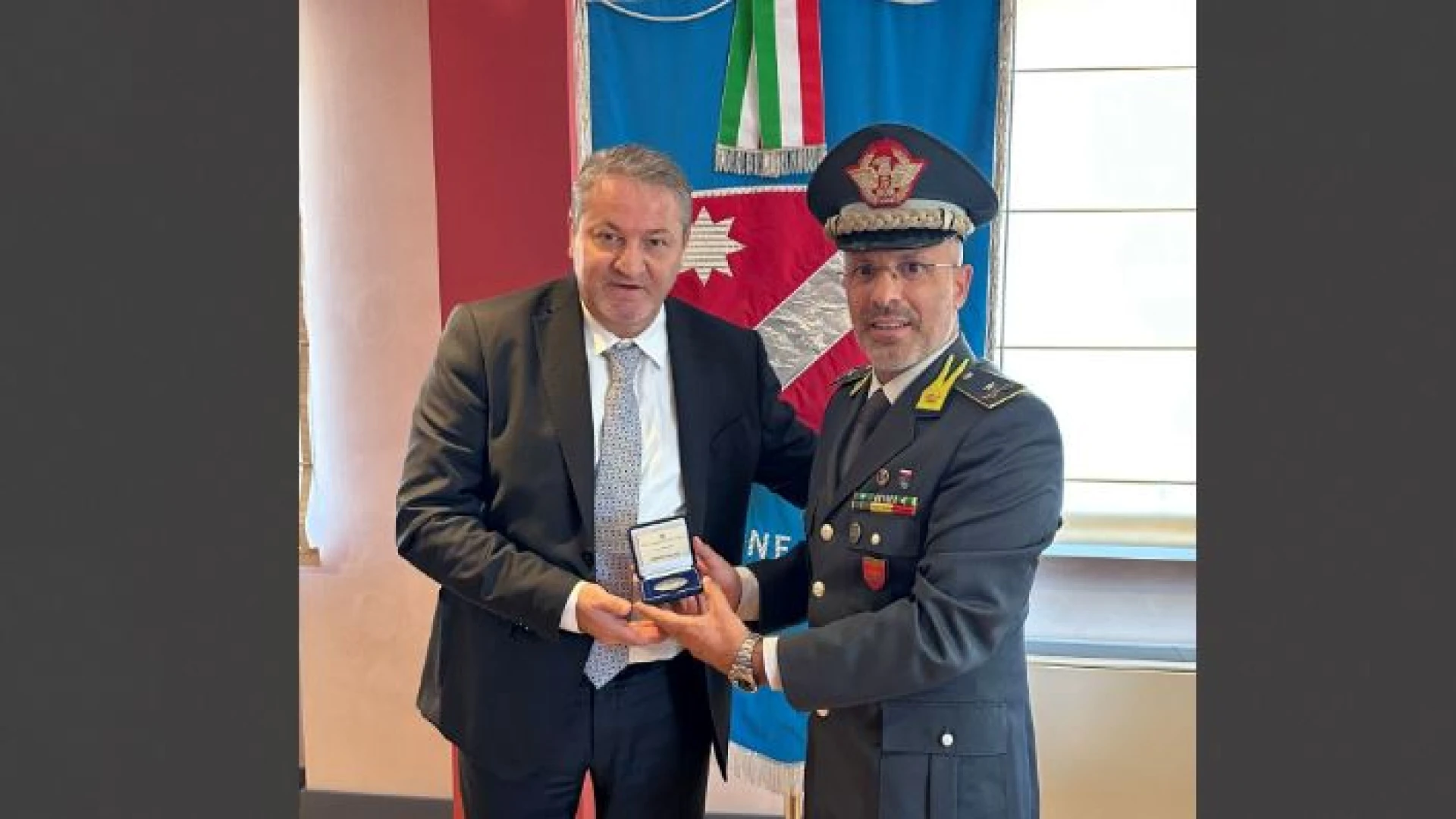 Regione Molise: il Presidente Roberti ha incontrato il Nuovo Comandante regionale della Guardia di Finanza Danilo Petruccelli.
